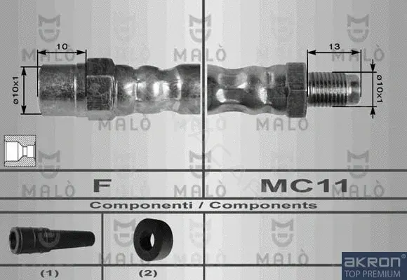 Тормозные шланги MALO 8913