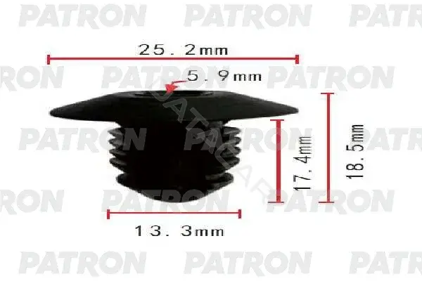 Клипсы, фиксаторы, зажимы PATRON P37-1795