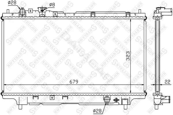 Радиатор охлаждения STELLOX 10-25217-SX