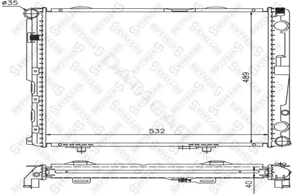 Радиатор охлаждения STELLOX 10-25905-SX