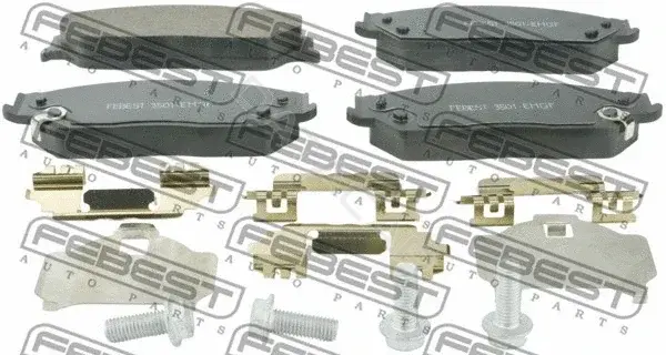 Тормозные колодки FEBEST 3501-EMGF