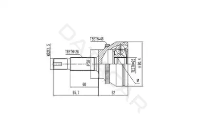 Шрус AYWIPARTS AW1510183A