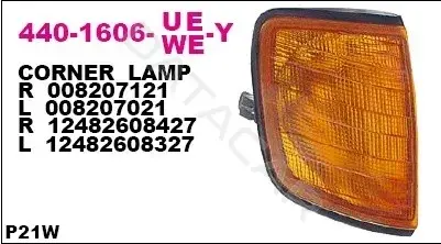Поворотник DEPO 440-1606L-WE-Y