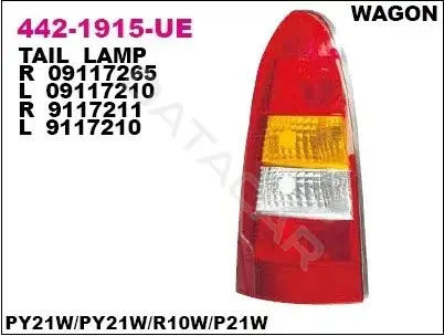 Задние фонари DEPO 442-1915R-UE