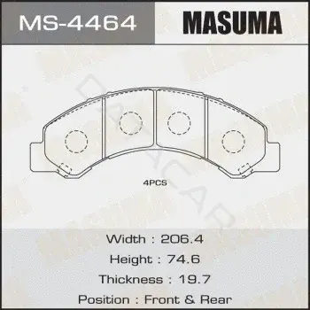 Барабанные колодки MASUMA MS-4464