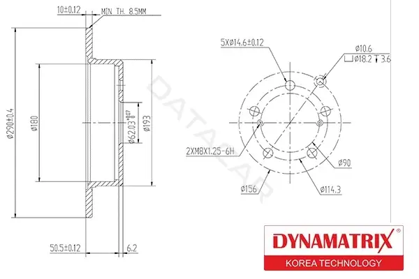 Тормозные диски DYNAMATRIX DBD1409