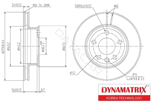 Тормозные диски DYNAMATRIX DBD427