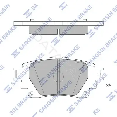 Тормозные колодки Hi-Q SP4341