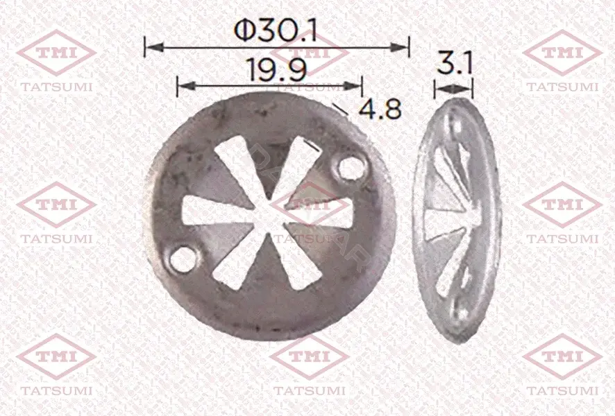 Клипсы, фиксаторы, зажимы TATSUMI TJB1179