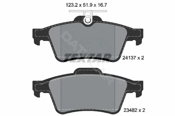 Тормозные колодки TEXTAR 2413701