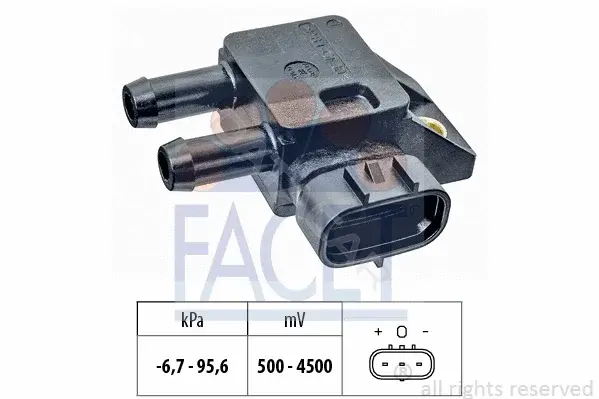 Датчик давления выхлопных газов FACET 10.3308
