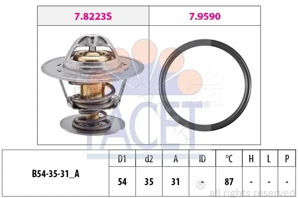 Термостат FACET 7.8432