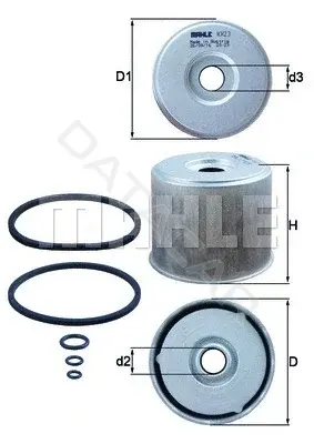 Топливный фильтр KNECHT/MAHLE KX23D