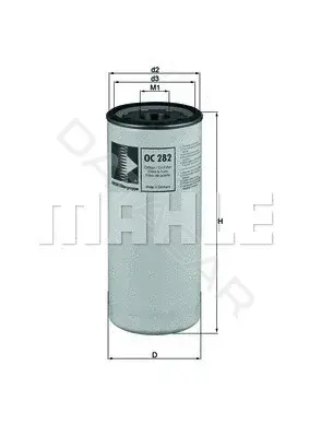 Масляный фильтр KNECHT/MAHLE OC282
