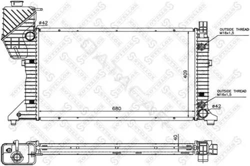 Радиатор охлаждения STELLOX 10-25260-SX