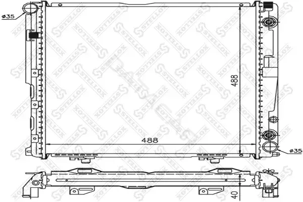 Радиатор охлаждения STELLOX 10-25924-SX