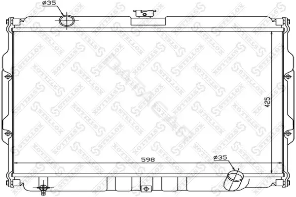 Радиатор охлаждения STELLOX 10-26541-SX