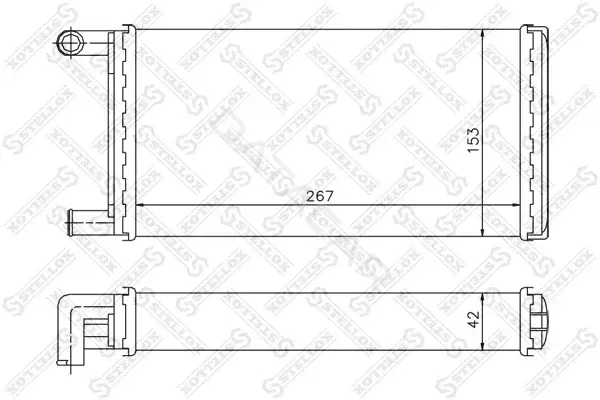 Радиатор печки STELLOX 10-35067-SX