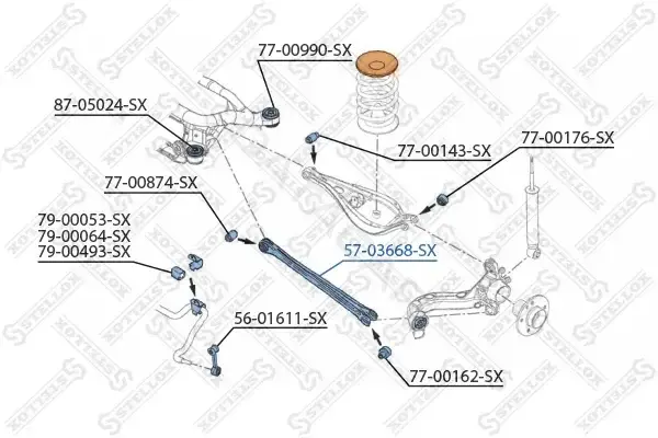 Рычаги STELLOX 57-03668-SX