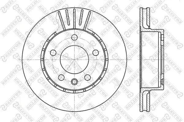 Тормозные диски STELLOX 6020-3611V-SX