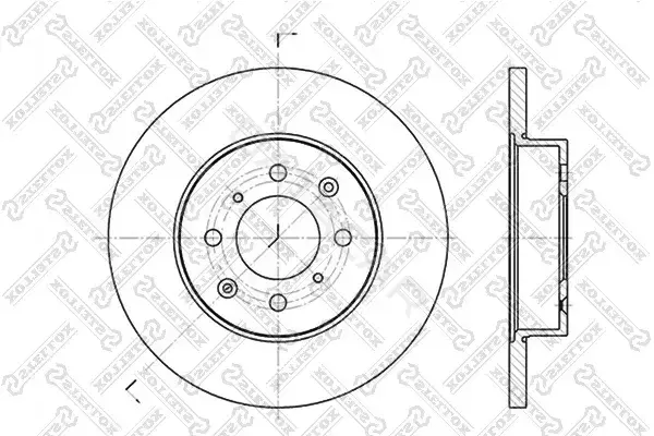 Тормозные диски STELLOX 6020-4012-SX