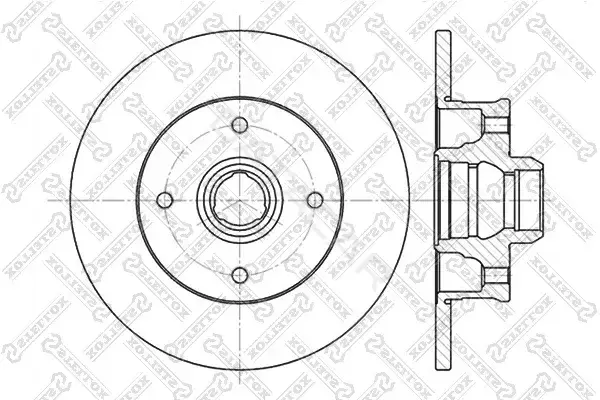 Тормозные диски STELLOX 6020-9935-SX