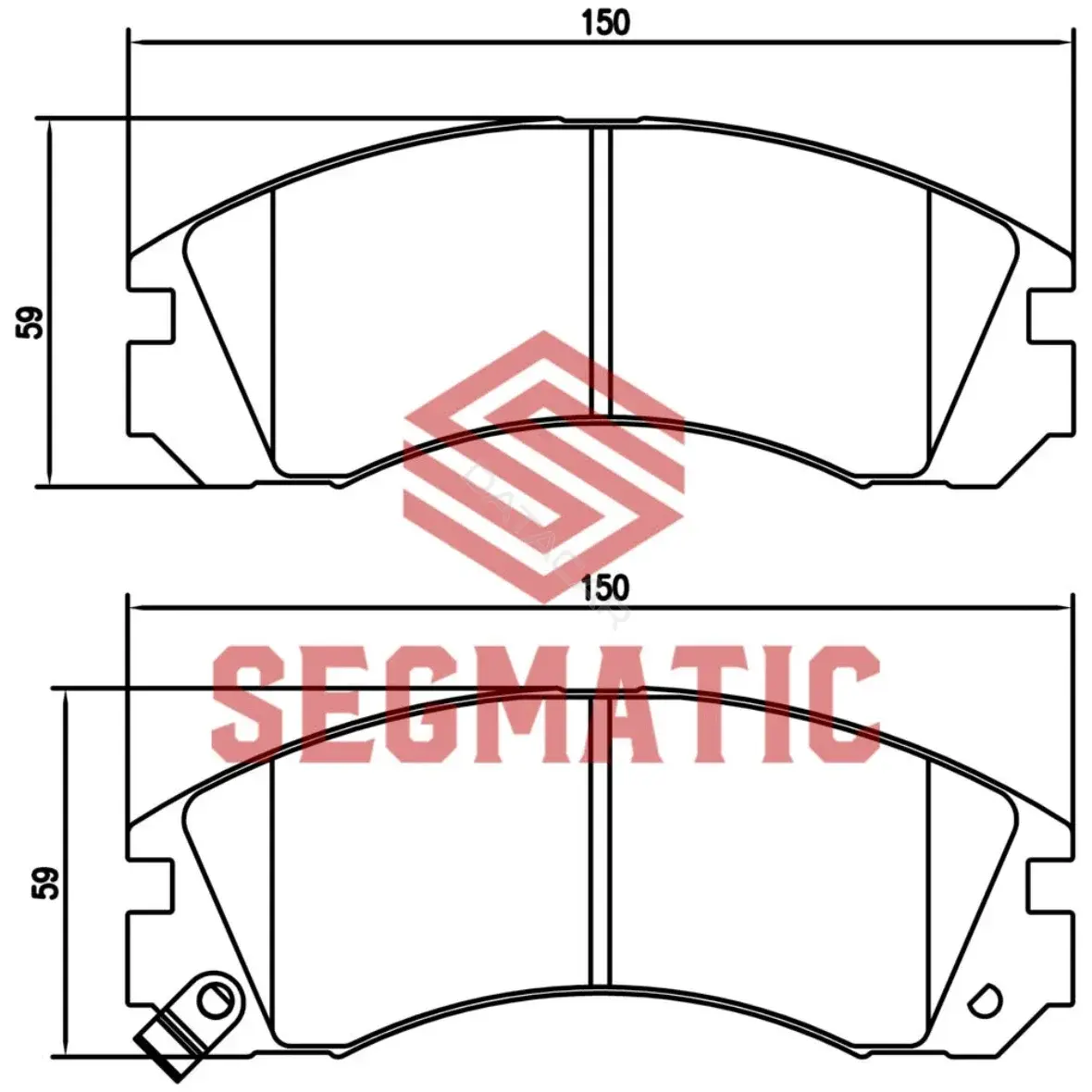 Тормозные колодки SEGMATIC SGBP2571