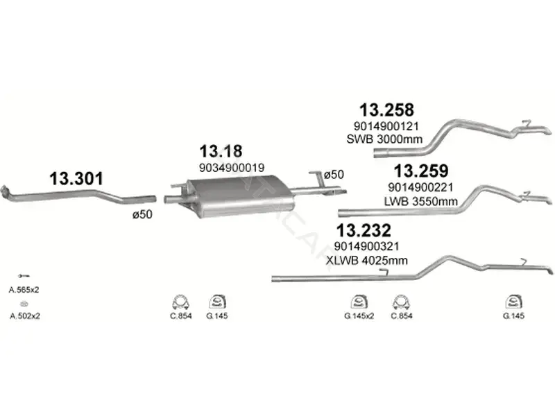 Глушитель выхлопных газов POLMOSTROW 13.232