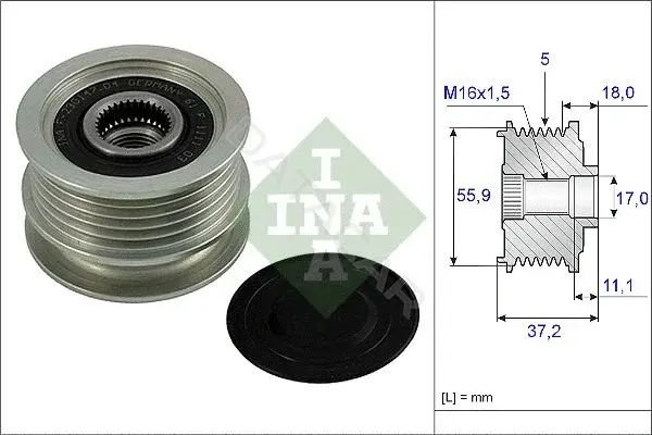 Шкив генератора INA 535001810