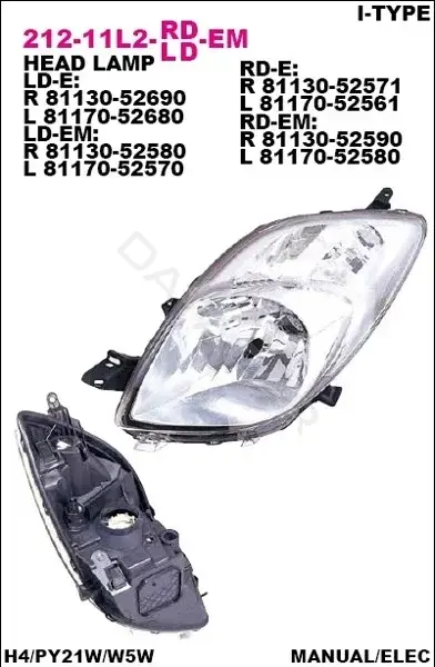 Фары DEPO 212-11L2R-LD-EM