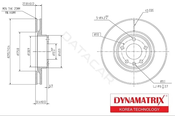 Тормозные диски DYNAMATRIX DBD330