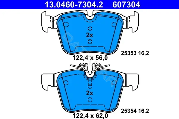 Тормозные колодки ATE 13.0460-7304.2