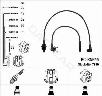 Высоковольтные провода NGK 7190