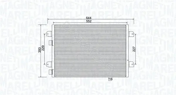Радиатор кондиционера MAGNETI MARELLI 350203931000