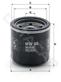 Масляный фильтр MANN MW65