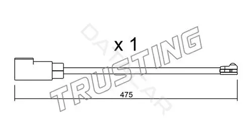 Датчик износа тормозных колодок TRUSTING SU.329