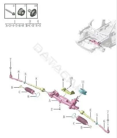 Рулевая рейка GEELY 6608103505