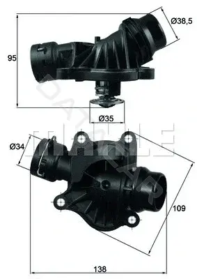 Термостат KNECHT/MAHLE TI23488