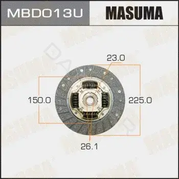 Диск сцепления MASUMA MBD013U