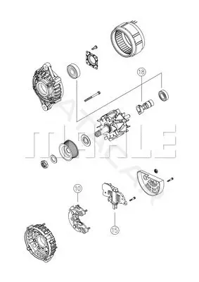 Генератор KNECHT/MAHLE MG794