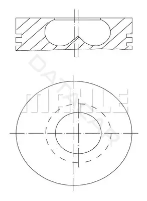 Поршень двигателя KNECHT/MAHLE 0095000