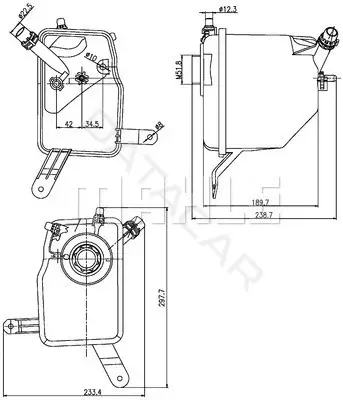 Расширительный бачок KNECHT/MAHLE CRT205000S