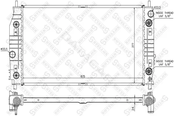 Радиатор охлаждения STELLOX 10-25281-SX