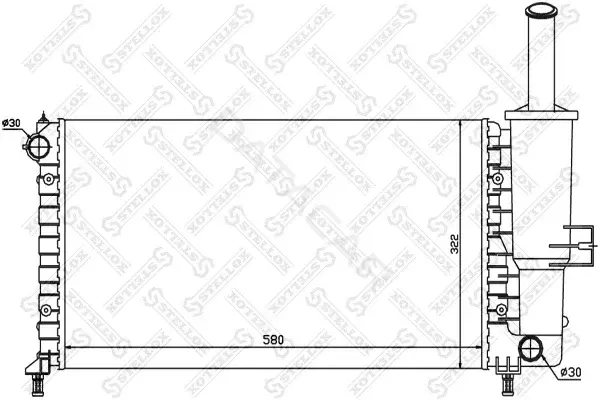 Радиатор охлаждения STELLOX 10-25711-SX