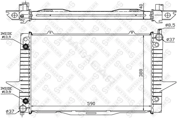 Радиатор охлаждения STELLOX 10-26454-SX