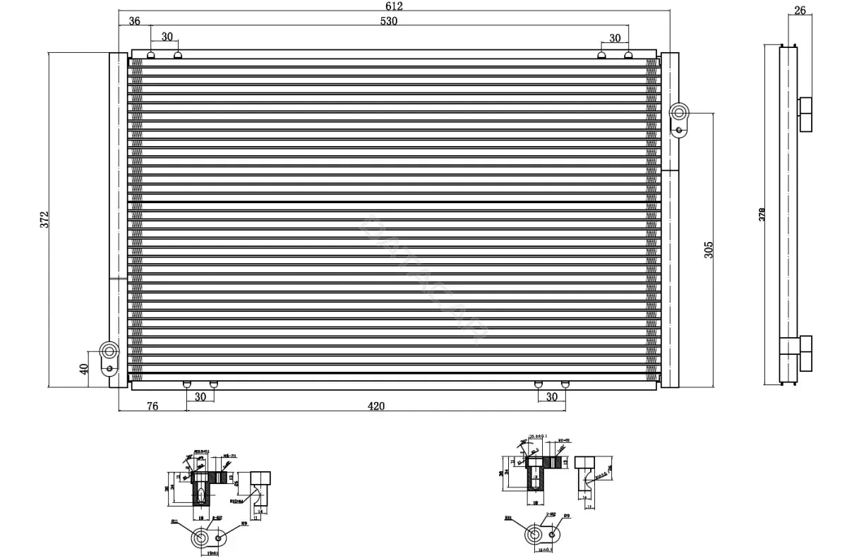 Радиатор кондиционера STELLOX 10-45367-SX