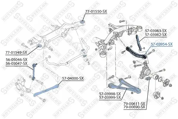 Рычаги STELLOX 57-03954-SX