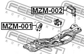 Подушка двигателя (Опора) FEBEST MZM-002