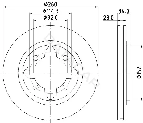 Тормозные диски NISSHINBO ND8018K