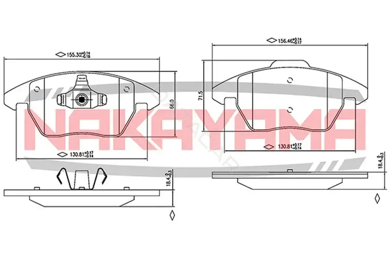 Тормозные колодки NAKAYAMA HP8275NY